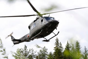 A Bell 412 helicopter from the Norwegian Special Forces. Credit: Torbjørn Kjosvold/ Forsvaret